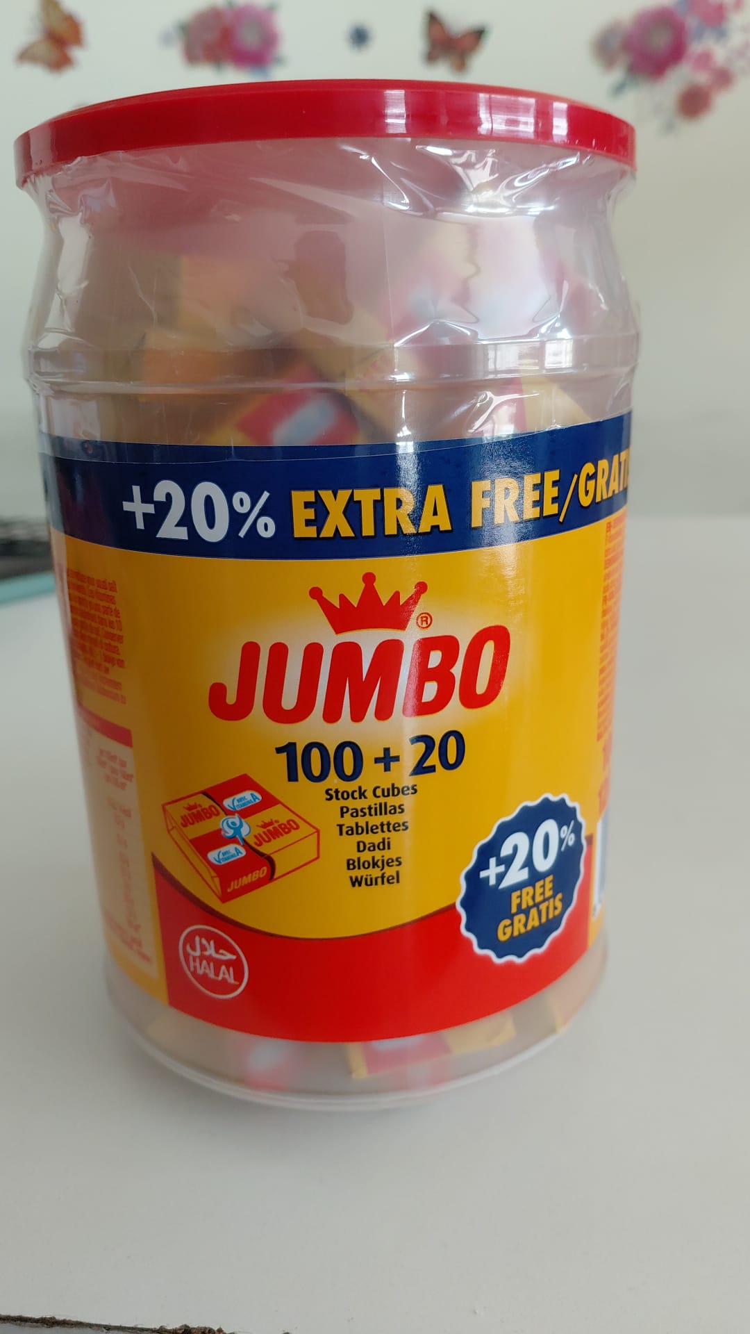 Jumbo Stock Cubes - Dadi da Brodo Halal 100+20 pezzi