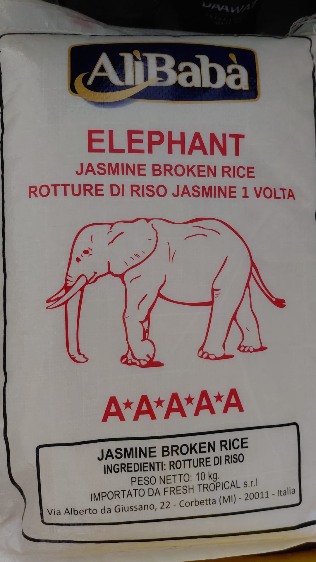 AliBabà Elephant Jasmine Broken Rice 10kg