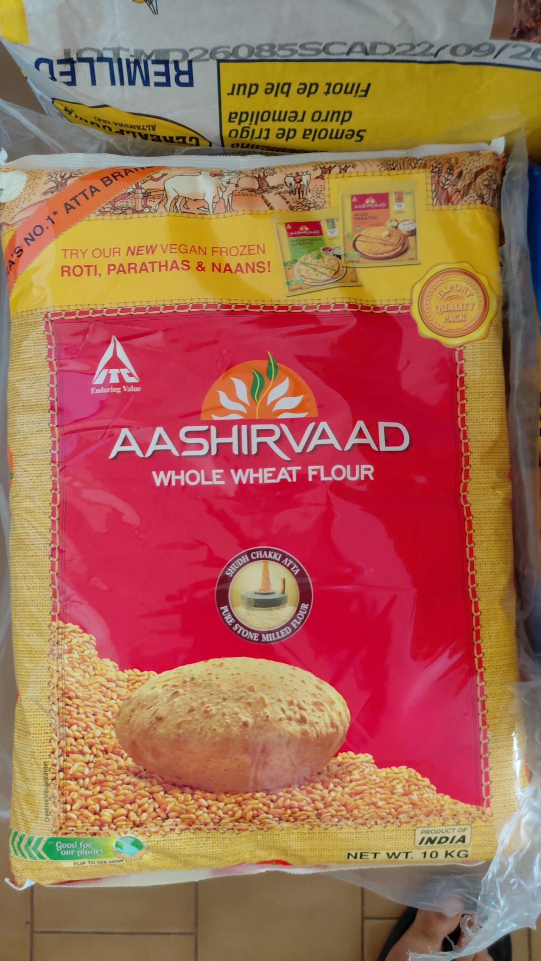 Aashirvaad Whole Wheat Flour Farina Integrale 10kg