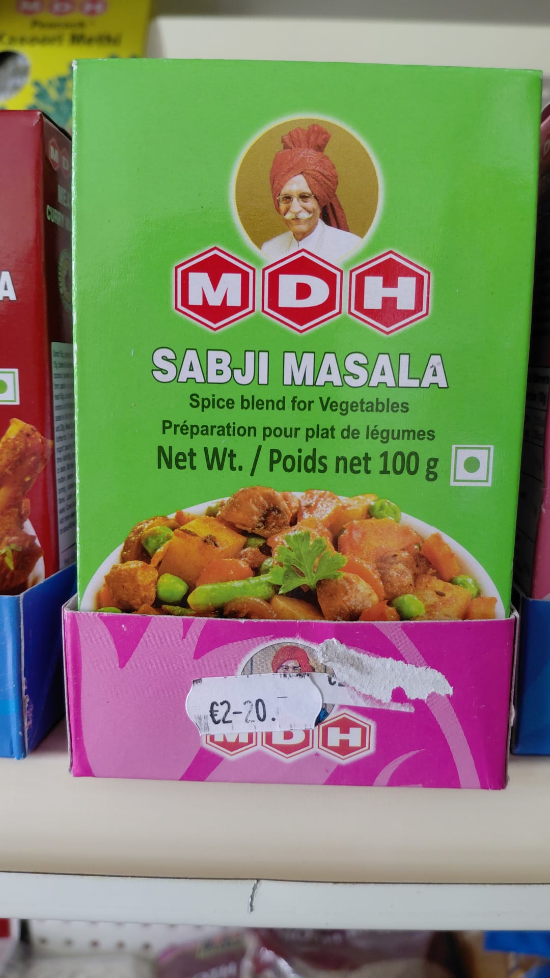 MDH Sabji Masala Mix di Spezie per Verdure 100g