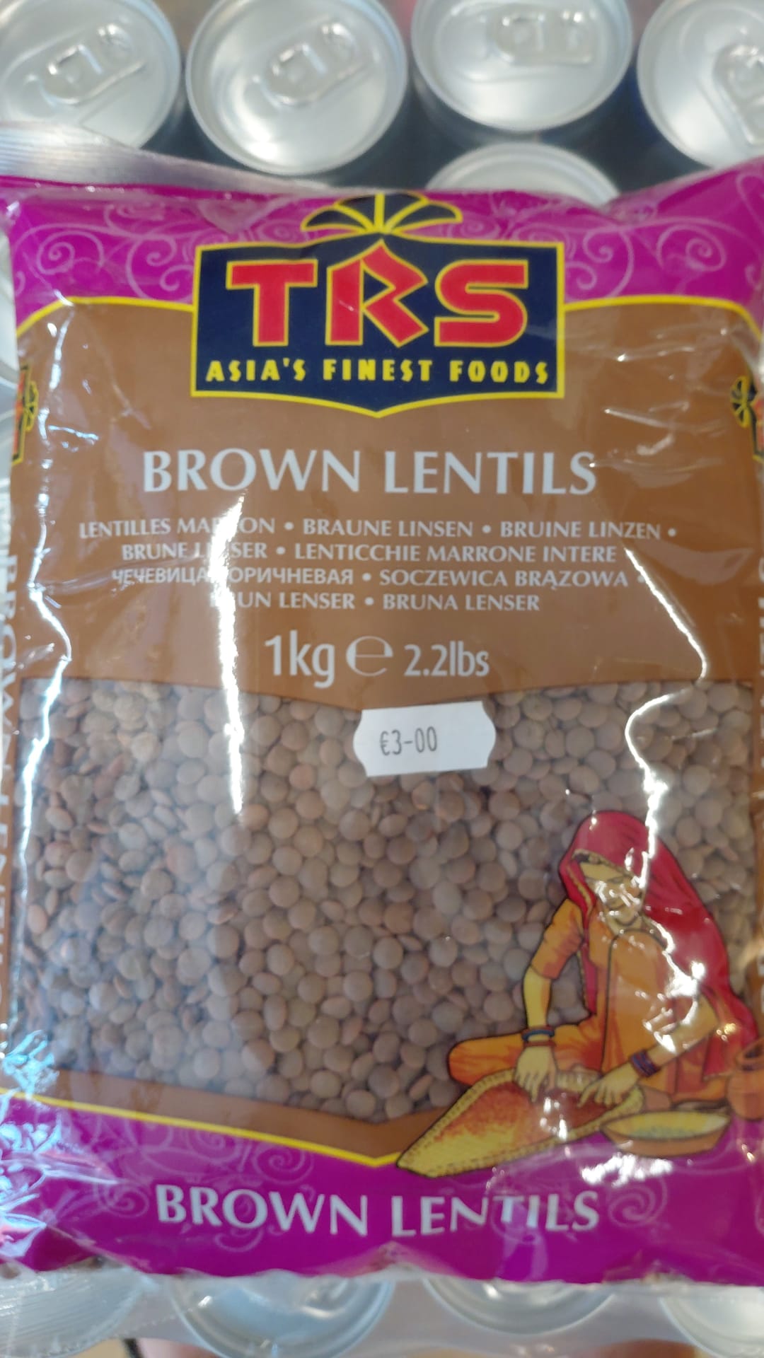 TRS Brown Lentils Lenticchie Marroni 1kg