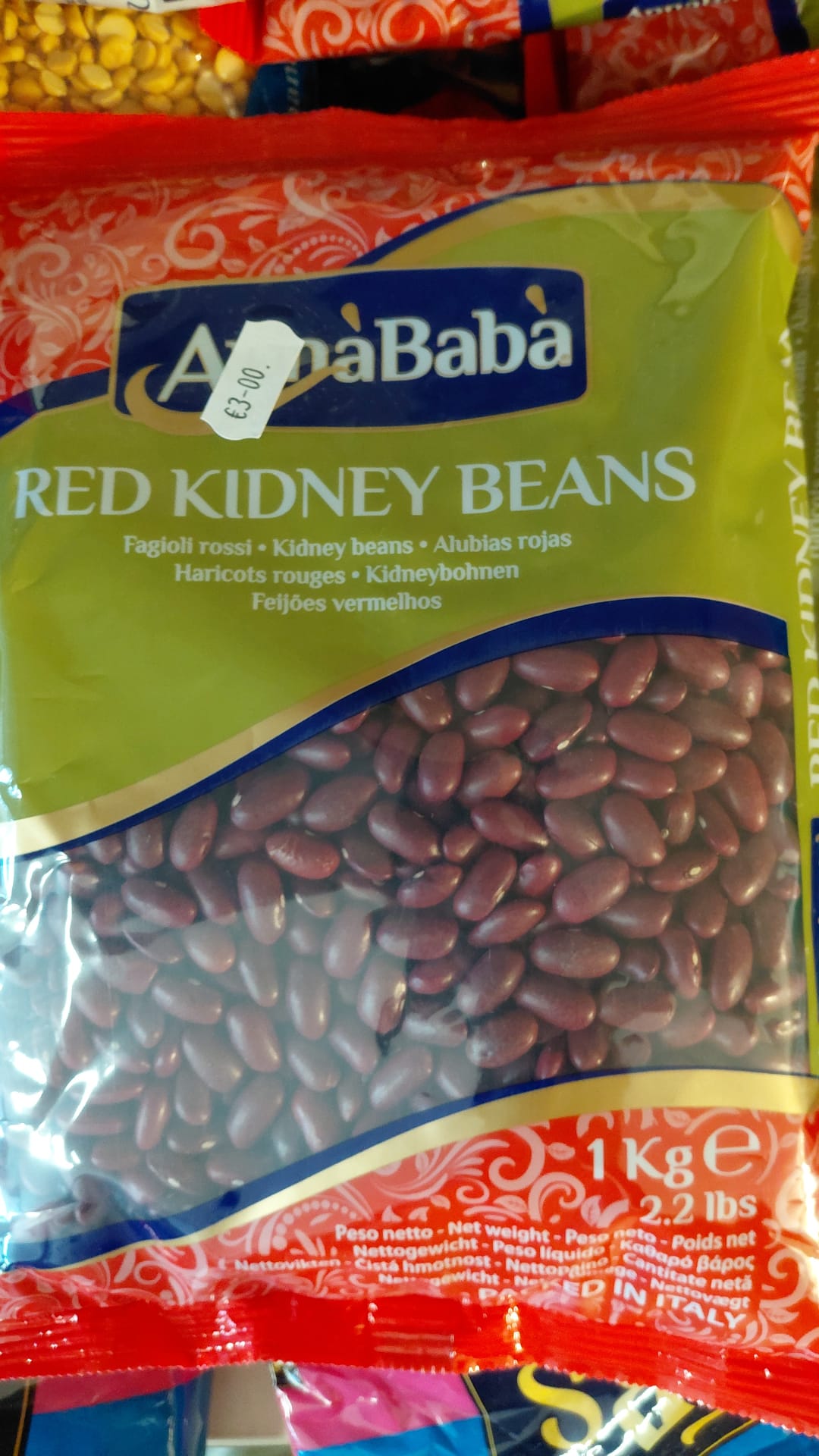 AliBabà Red Kidney Beans Fagioli Rossi 1kg