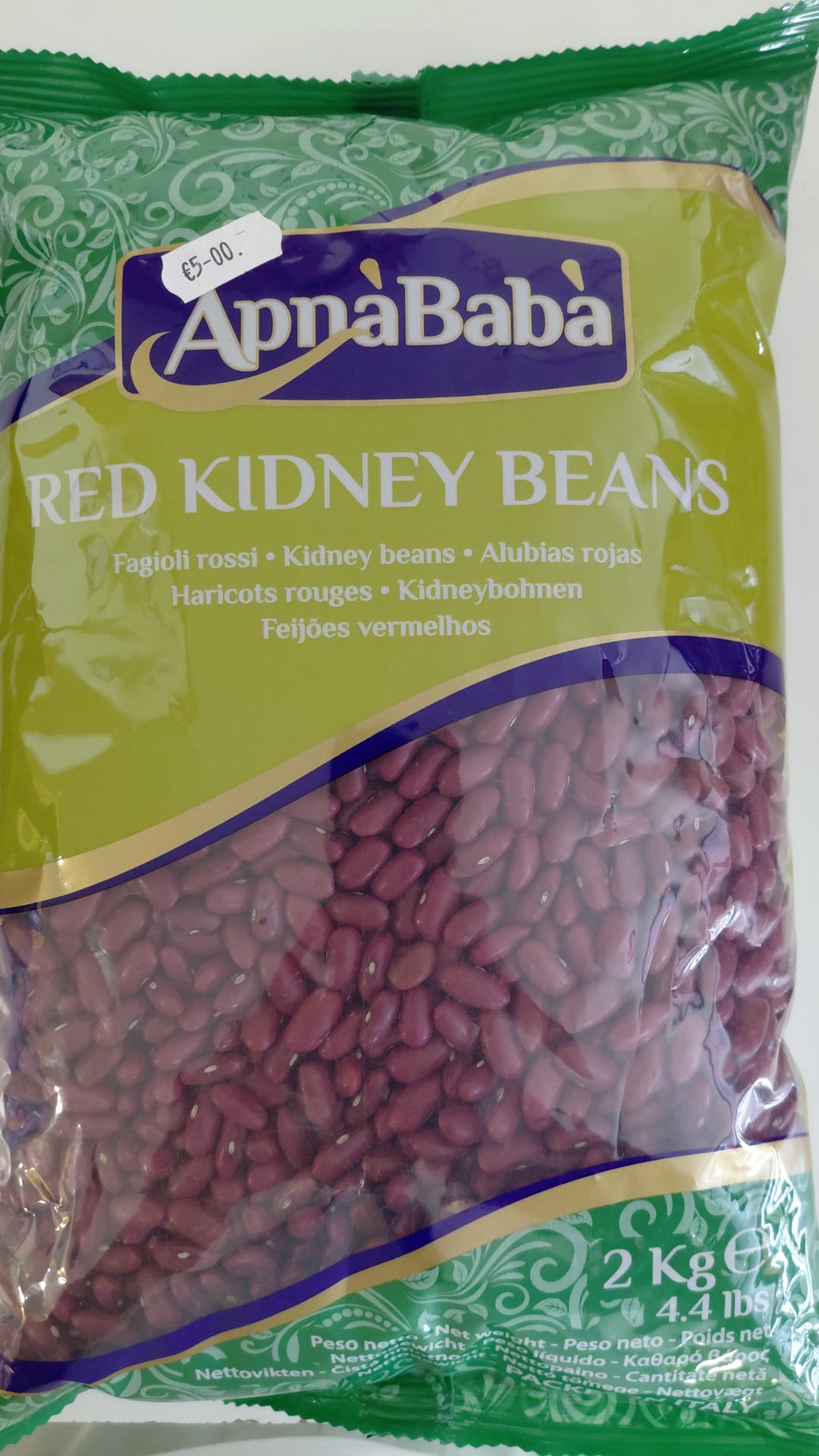 ApnaBabà Red Kidney Beans Fagioli Rossi 2kg