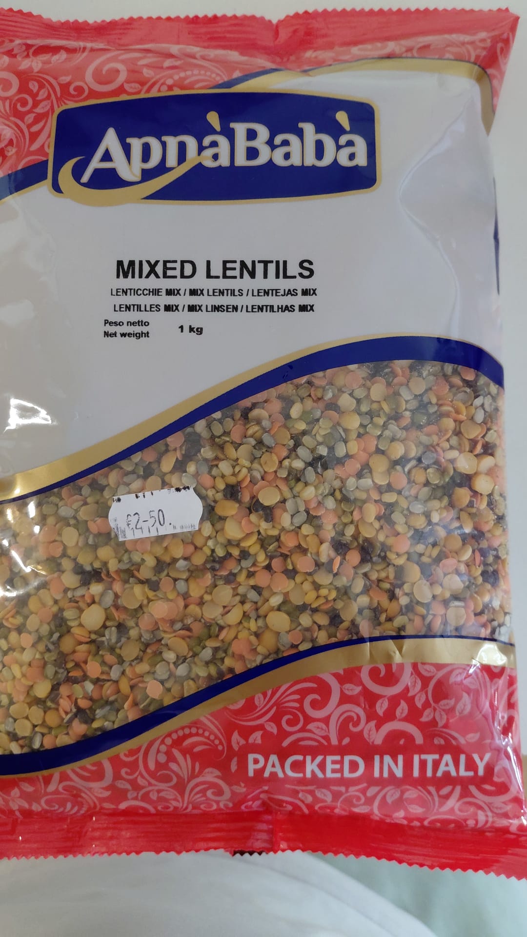 ApnaBabà Mixed Lentils Lenticchie Mix 1kg