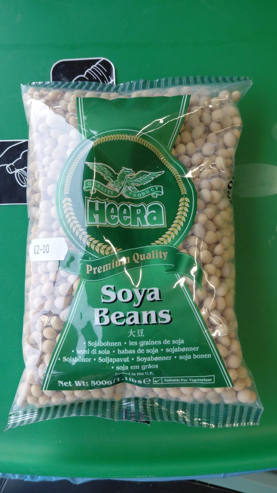 Heera Soya Beans Semi di Soia 500g